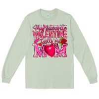 Matcha My Favorite Valentine Calls Me Long Sleeve Tee - CowhideDigitalArt