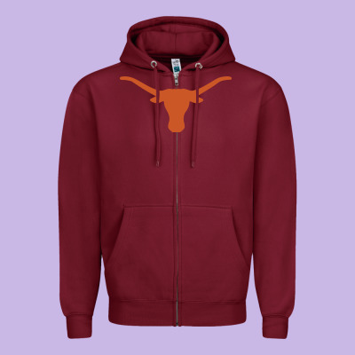 Texas Longhorns Zipper Hoodie Designed By Designpulse