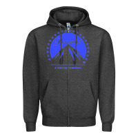 Charcoal Heather paramount pictures Zipper Hoodie - DesignPulse