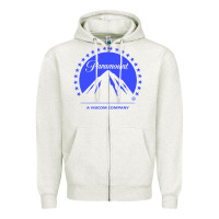 Oatmeal Heather paramount pictures Zipper Hoodie - DesignPulse