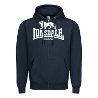 Navy lonsdale classic logo lion Zipper Hoodie - DesignPulse