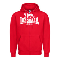 Red lonsdale classic logo lion Zipper Hoodie - DesignPulse