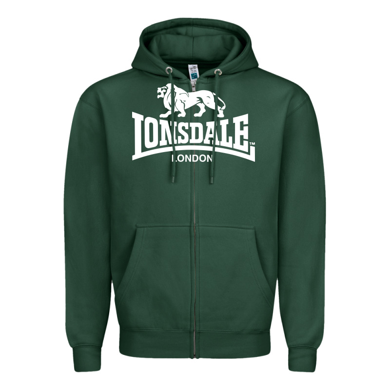Lonsdale Classic Logo Lion Zipper Hoodie by DesignPulse | Teevron