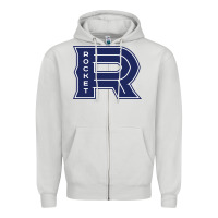 Dove Grey laval rocket Zipper Hoodie - DesignPulse