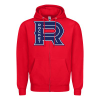 Red laval rocket Zipper Hoodie - DesignPulse