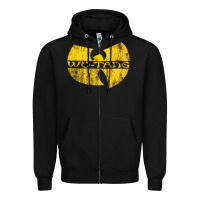 Black Vintage Zipper Hoodie - DesignPulse