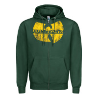 Sports Green Vintage Zipper Hoodie - DesignPulse
