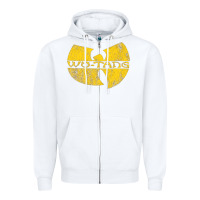 White Vintage Zipper Hoodie - DesignPulse