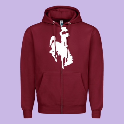 Wyoming Cowboys Zipper Hoodie Designed By Designpulse