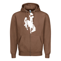 Chestnut wyoming cowboys Zipper Hoodie - DesignPulse