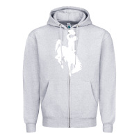Heather Grey wyoming cowboys Zipper Hoodie - DesignPulse