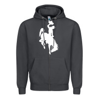 Smoke wyoming cowboys Zipper Hoodie - DesignPulse