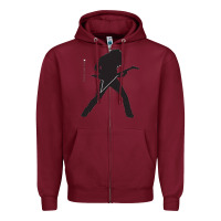Burgundy dave mustaine Zipper Hoodie - DesignPulse