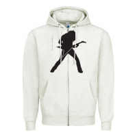 Oatmeal Heather dave mustaine Zipper Hoodie - DesignPulse