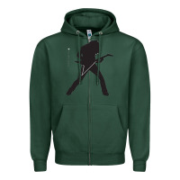 Sports Green dave mustaine Zipper Hoodie - DesignPulse