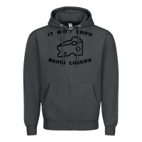 Smoke it ain't easy being cheesy Zipper Hoodie - DesignPulse