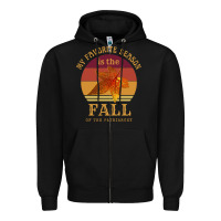 Black feminist my favorite season is fall patriarchy retro vintage long slee Zipper Hoodie - DesignPulse