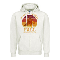 Oatmeal Heather feminist my favorite season is fall patriarchy retro vintage long slee Zipper Hoodie - DesignPulse