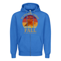 True Royal feminist my favorite season is fall patriarchy retro vintage long slee Zipper Hoodie - DesignPulse