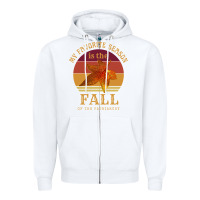 White feminist my favorite season is fall patriarchy retro vintage long slee Zipper Hoodie - DesignPulse
