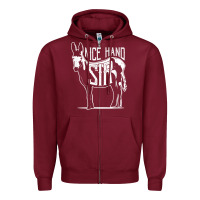 Burgundy Nice Hand Sir Donkey Poker Funny Gambling Design For Fans Zipper Hoodie - DesignPulse