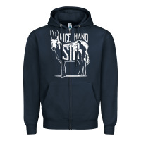 Navy Nice Hand Sir Donkey Poker Funny Gambling Design For Fans Zipper Hoodie - DesignPulse