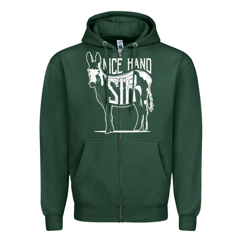 Nice Hand Sir Donkey Poker Funny Gambling Design For Fans Zipper Hoodie by DesignPulse | Teevron
