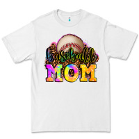 White baseball mom Premium Tee - OliviaCreatesArt