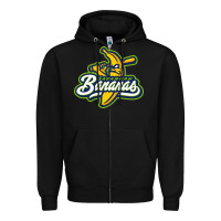 Black bananas Zipper Hoodie - DesignPulse