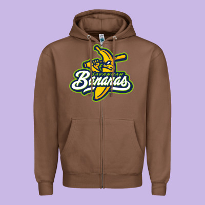 Bananas Zipper Hoodie Designed By Designpulse