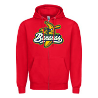 Red bananas Zipper Hoodie - DesignPulse