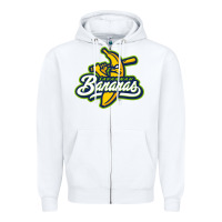 White bananas Zipper Hoodie - DesignPulse