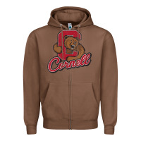Chestnut cornell Zipper Hoodie - DesignPulse