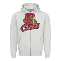 Dove Grey cornell Zipper Hoodie - DesignPulse