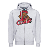 Heather Grey cornell Zipper Hoodie - DesignPulse