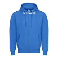 True Royal i am unwell Zipper Hoodie - DesignPulse