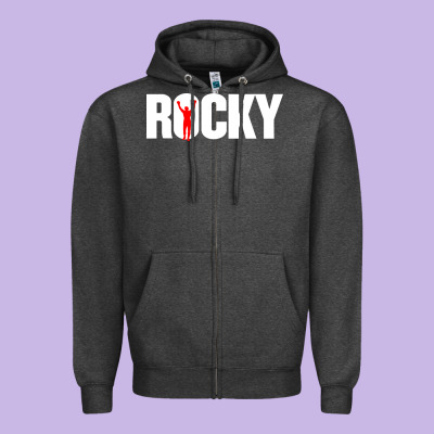 Boxer R O C K Y Zipper Hoodie Designed By Designpulse