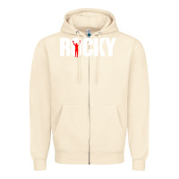 Sandshell boxer r o c k y Zipper Hoodie - DesignPulse