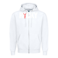 White boxer r o c k y Zipper Hoodie - DesignPulse