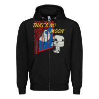 Black that's no moon Zipper Hoodie - DesignPulse