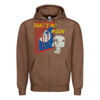 Chestnut that's no moon Zipper Hoodie - DesignPulse