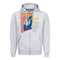 Heather Grey that's no moon Zipper Hoodie - DesignPulse