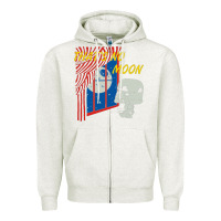 Oatmeal Heather that's no moon Zipper Hoodie - DesignPulse