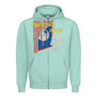 Seafoam that's no moon Zipper Hoodie - DesignPulse
