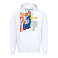 White that's no moon Zipper Hoodie - DesignPulse