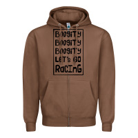 Chestnut boogity lets go racing Zipper Hoodie - DesignPulse