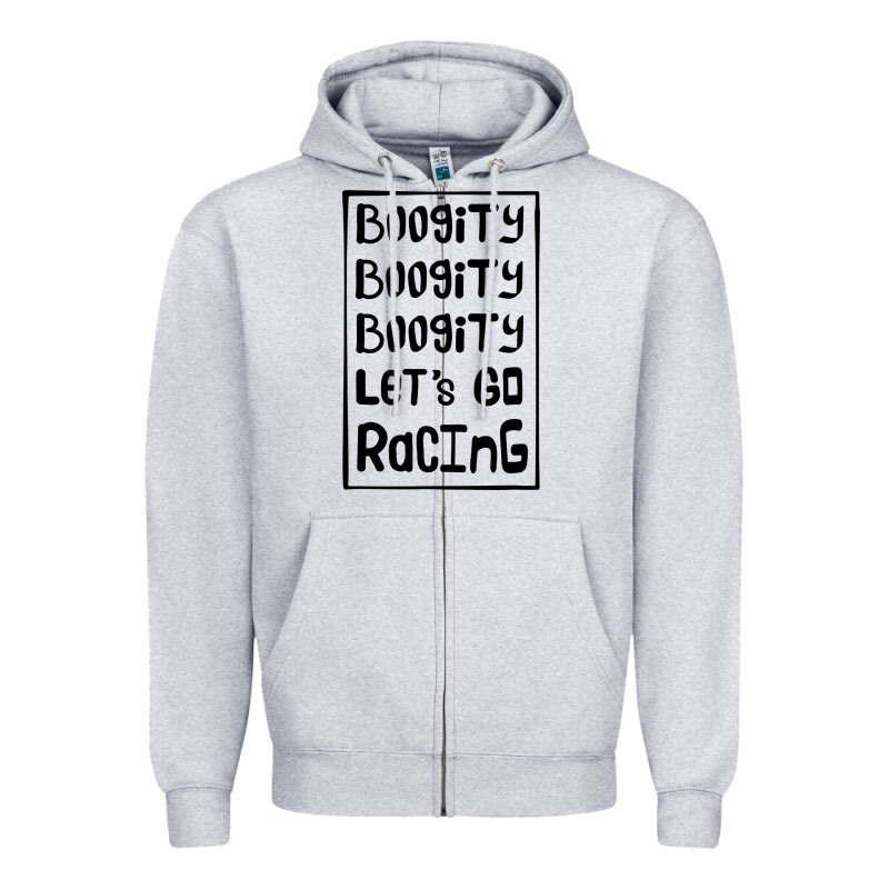Boogity Lets Go Racing Zipper Hoodie by DesignPulse | Teevron