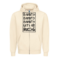 Sandshell boogity lets go racing Zipper Hoodie - DesignPulse