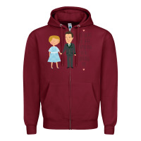 Burgundy sound of music - loving me Zipper Hoodie - DesignPulse