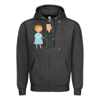 Charcoal Heather sound of music - loving me Zipper Hoodie - DesignPulse